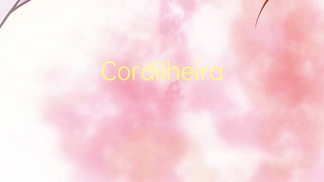 Cordilheira Cantabrica是什么意思 Cordilheira Cantabrica的读音、翻译、用法