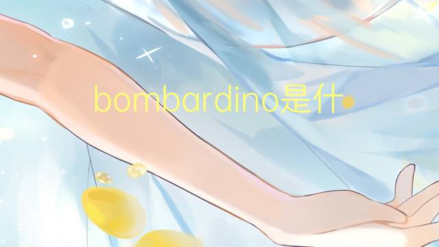 bombardino是什么意思 bombardino的读音、翻译、用法