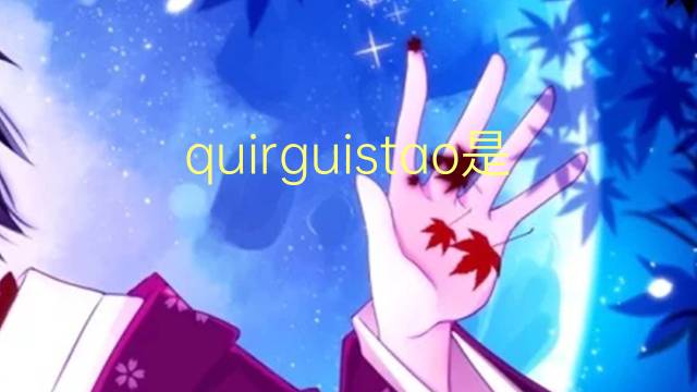 quirguistao是什么意思 quirguistao的读音、翻译、用法