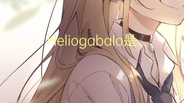 Heliogabalo是什么意思 Heliogabalo的读音、翻译、用法