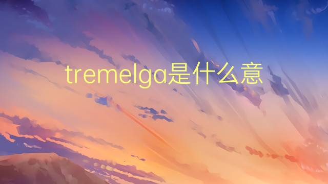 tremelga是什么意思 tremelga的读音、翻译、用法