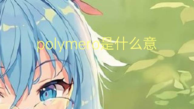 polymero是什么意思 polymero的读音、翻译、用法