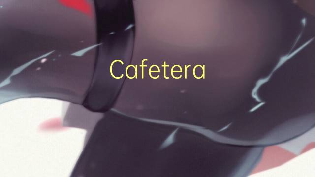 Cafetera moka是什么意思 Cafetera moka的读音、翻译、用法
