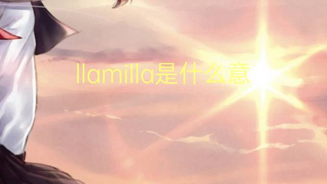 llamilla是什么意思 llamilla的读音、翻译、用法