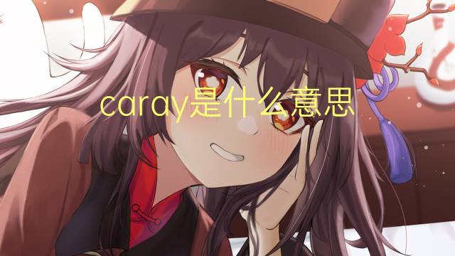 caray是什么意思 caray的读音、翻译、用法