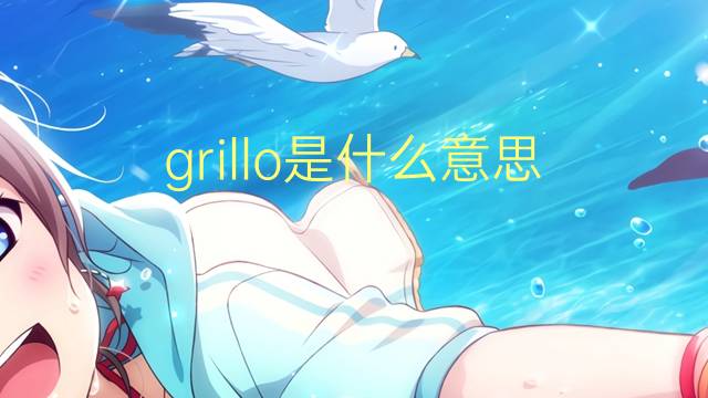 grillo是什么意思 grillo的读音、翻译、用法