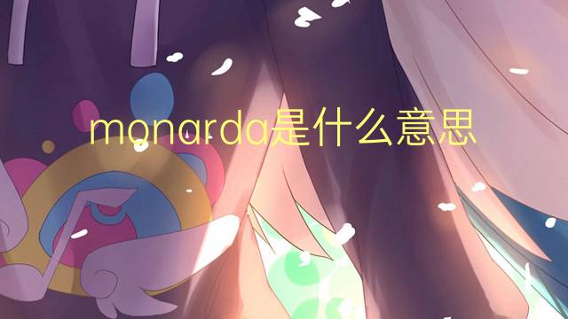 monarda是什么意思 monarda的读音、翻译、用法