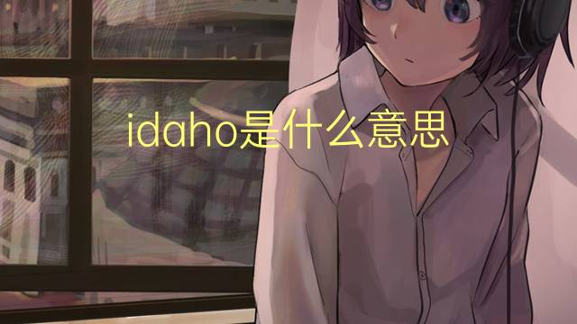 idaho是什么意思 idaho的读音、翻译、用法