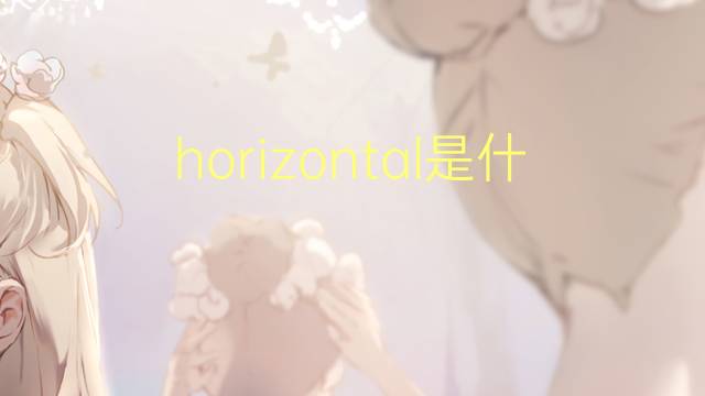 horizontal是什么意思 horizontal的读音、翻译、用法