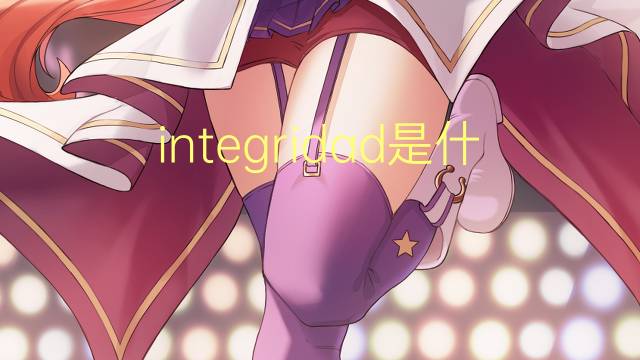 integridad是什么意思 integridad的读音、翻译、用法