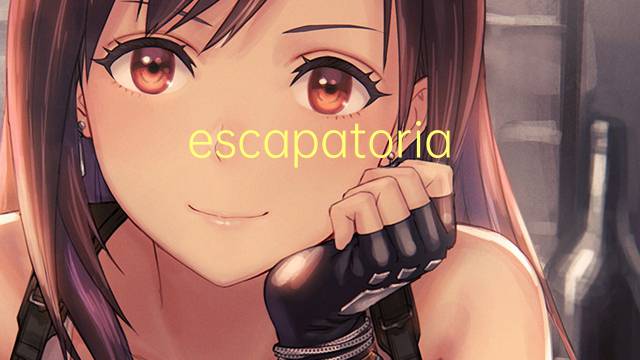 escapatoria tributaria是什么意思 escapatoria tributaria的读音、翻译、用法