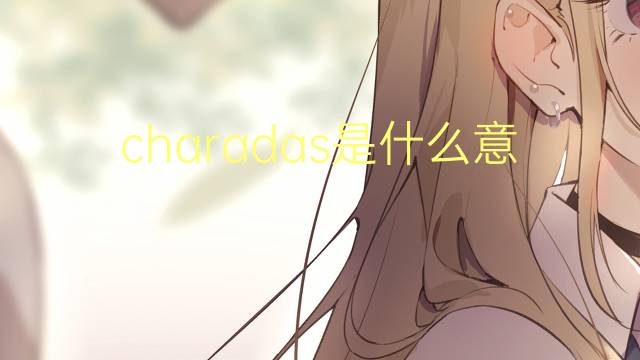 charadas是什么意思 charadas的读音、翻译、用法