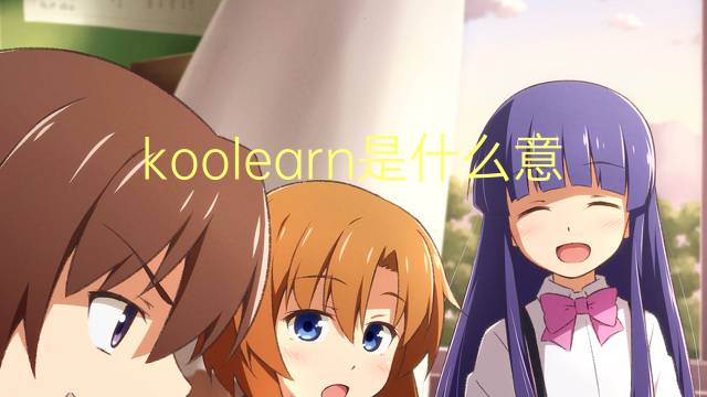 koolearn是什么意思 koolearn的中文翻译、读音、例句