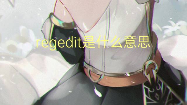 regedit是什么意思 regedit的中文翻译、读音、例句