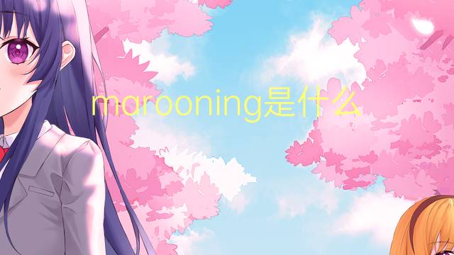 marooning是什么意思 marooning的中文翻译、读音、例句